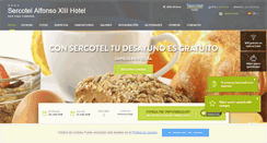 Desktop Screenshot of hotelalfonsoxiii.com