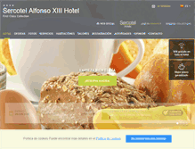 Tablet Screenshot of hotelalfonsoxiii.com
